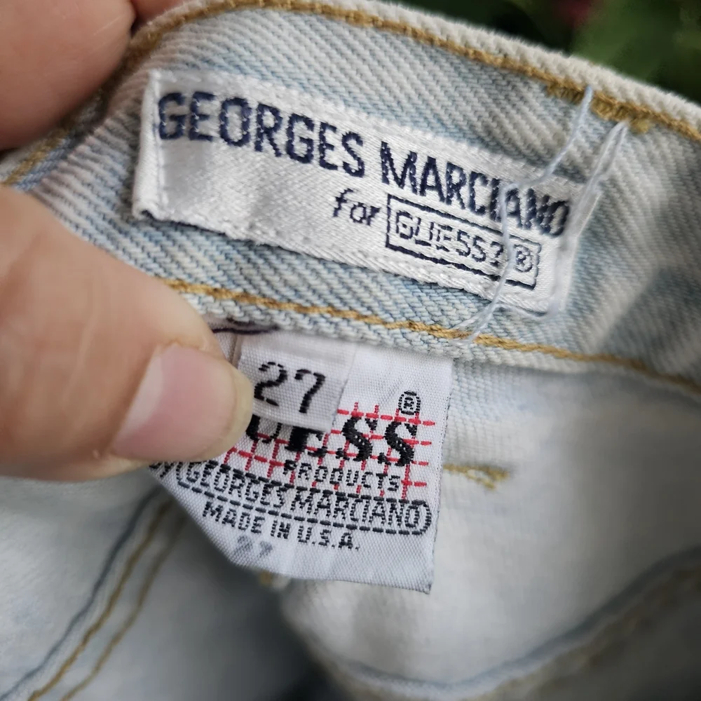 Guess Light Wash Denim Pencil Skirt - Picture 3 of 6